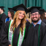 Students pose for a photo together