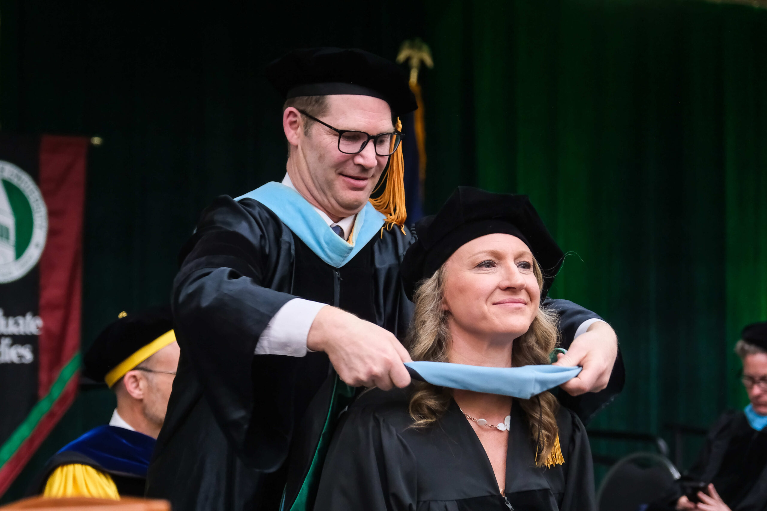 Graduates celebrating