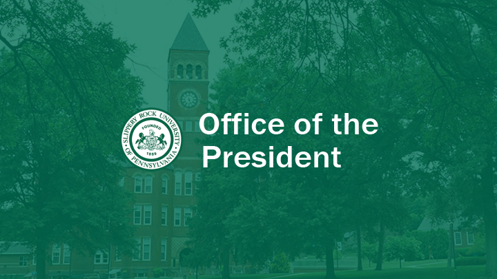Office of the President Graphic with Old Main