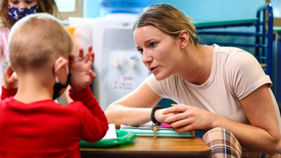Teaching with student.