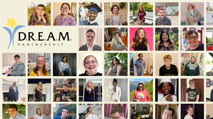 Mosaic of portrait photos of DREAM scholarships recipients