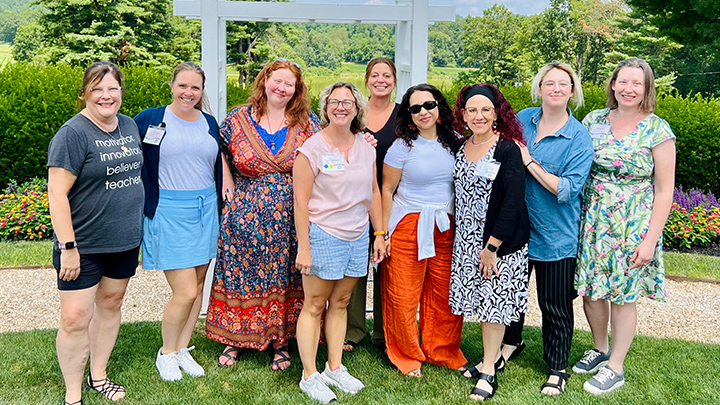 Group photo of women at PASSHE women's leadership institute.