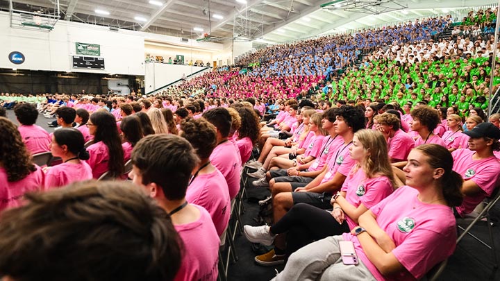 Students at convocation