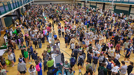 Students at the Involvement Fair