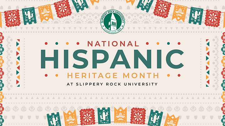Graphic that says National Hispanic Heritage Month.