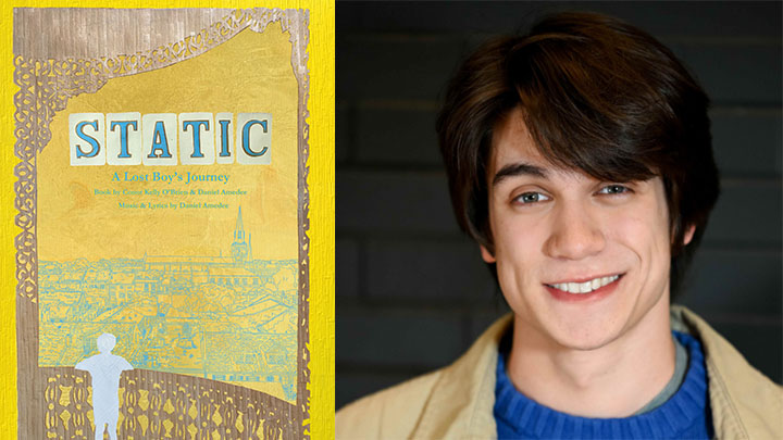 Static billboard with headshot of Aiden Duez