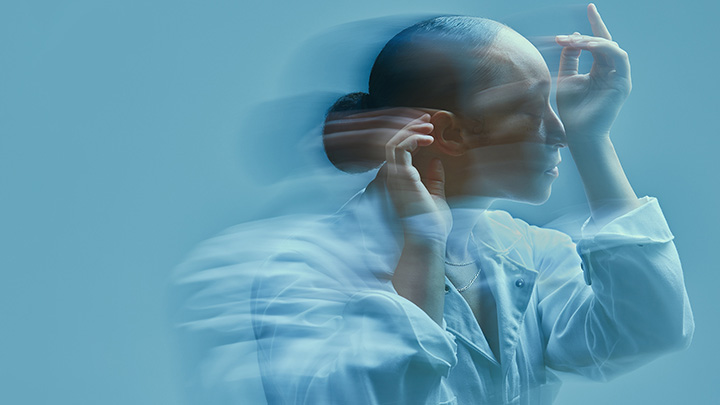 Dance professor Annie Franklin performing.