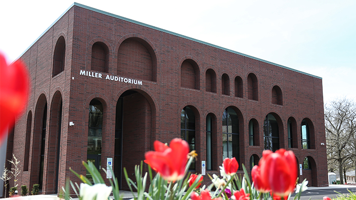 Exterior facade of Miller Theatre.