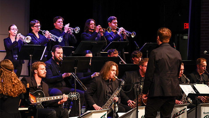 Jazz musicians performing.