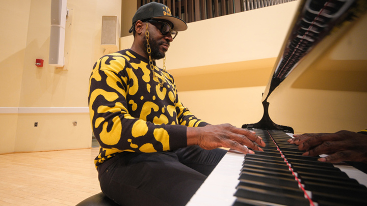 Ray Angry performed at Slippery Rock University's Swope Music Hall, Feb. 19, and spoke to attendees and met with faculty and students.