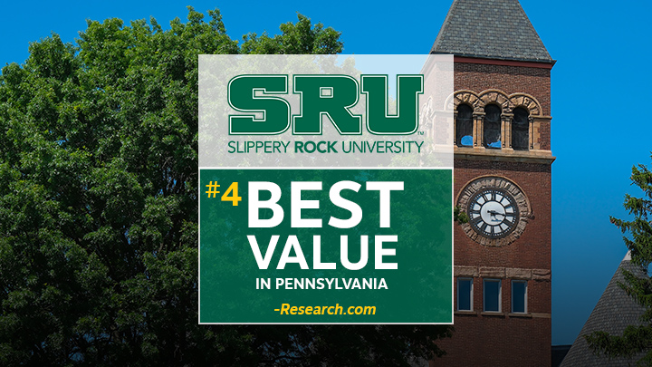 Best value college graphic over sru campus