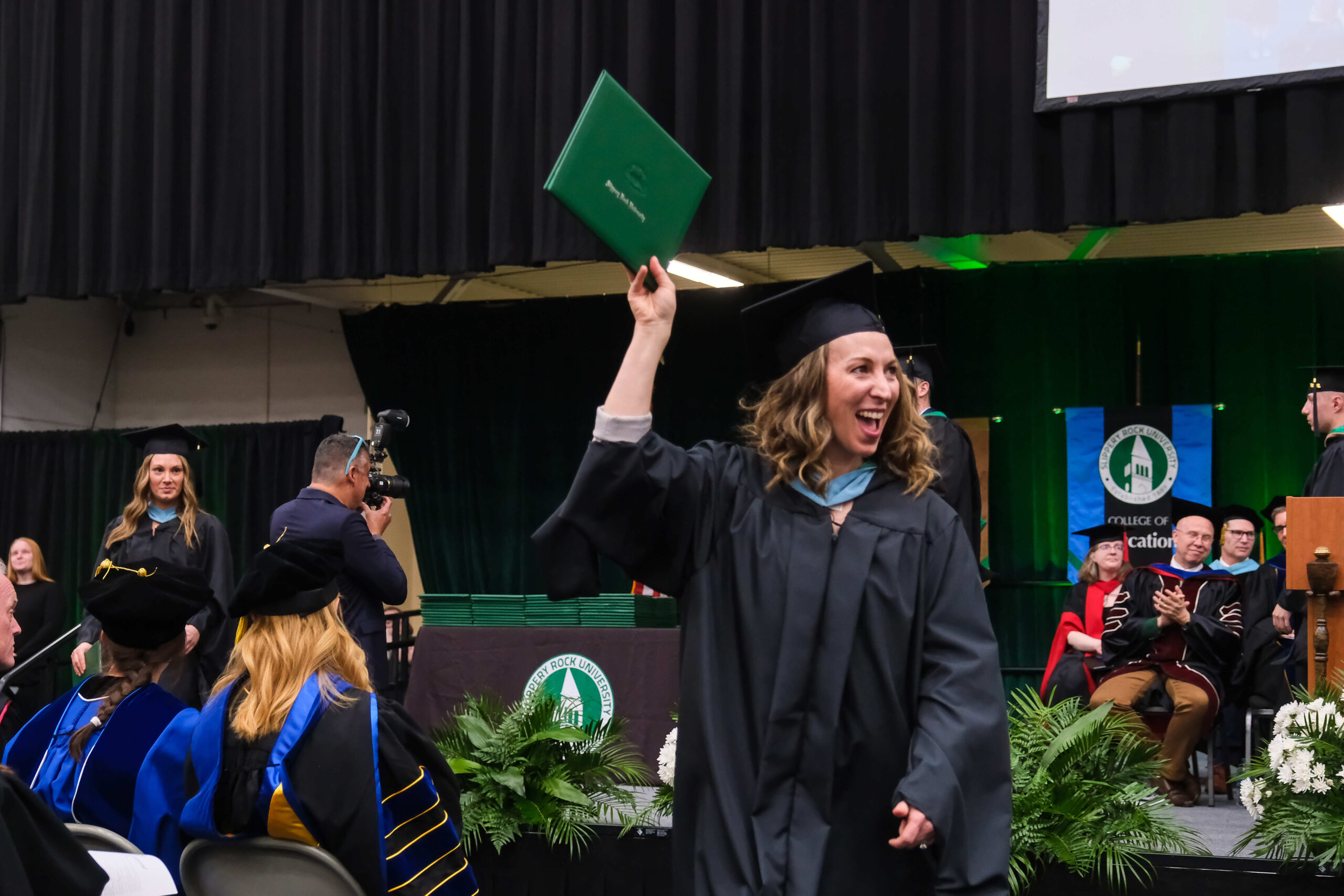 Graduates celebrating