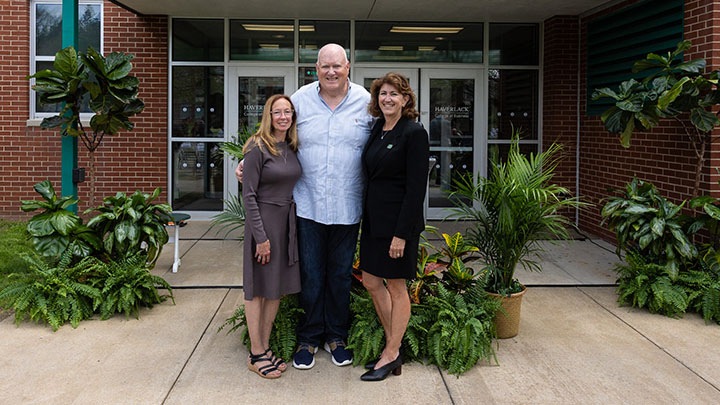Celebrating the Haverlack College of Business naming