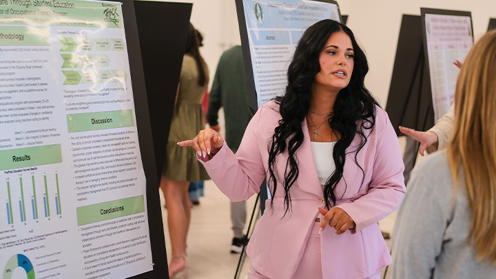 DOT students at the pining and research presentation