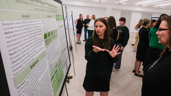 DOT students at the pining and research presentation