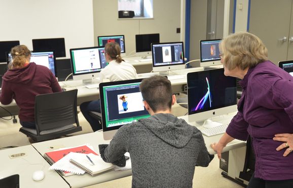 Graphic Design Studio in the art building