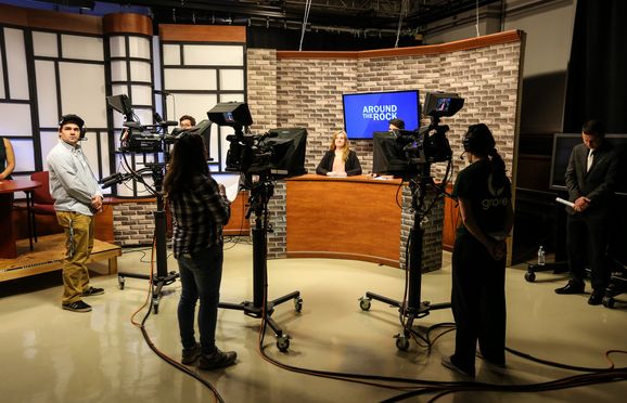 Set of Around the Rock news inside Maltby