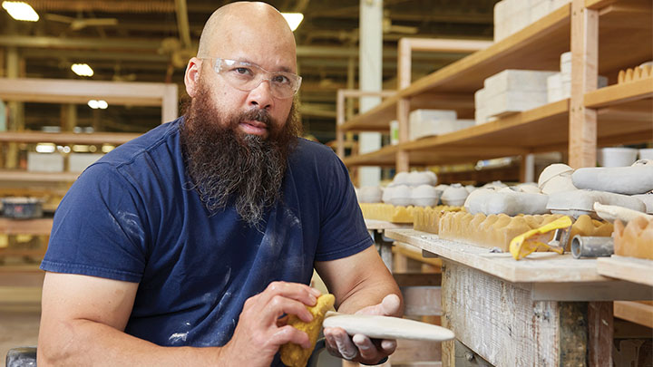 SRU alumnus and Pittsburgh native Sharif Bey is a nationally recognized sculptor and educator based in Syracuse, New York (photo courtesy of John Michael Kohler Arts Center).