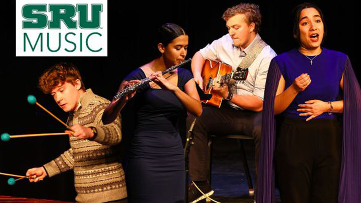 SRU students performing.