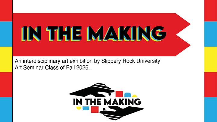 Graphic with red arrow that says In the Making